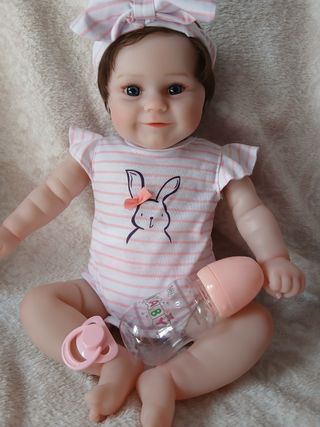 Bambola Reborn 46cm no 100% silicone
