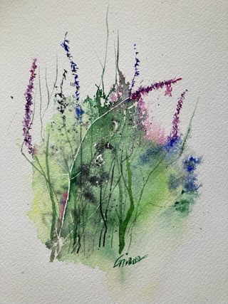 Acquerello fiori - Dipinto originale