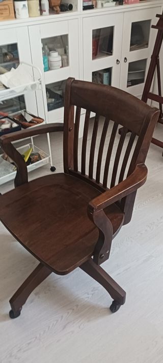 Sillón oficina madera maciza