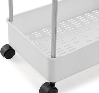 Carrello cucina 3 ripiani bianco
