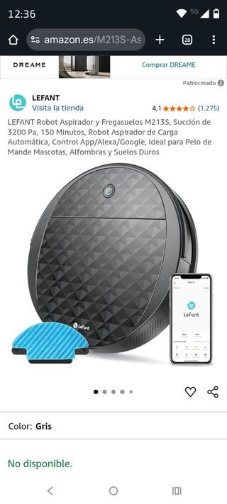 Robot aspirador Lefant