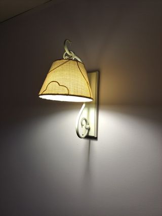 Apliques pared (2) - beige & blanco