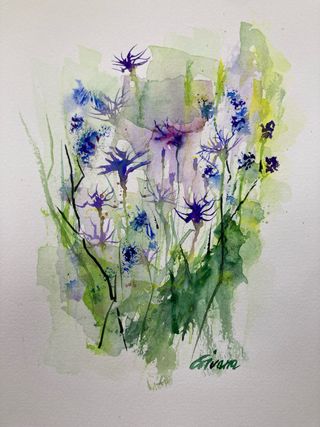 Acquerello fiori - Dipinto originale