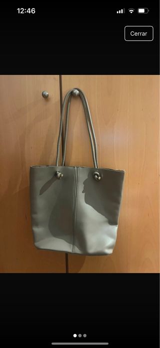 Bolso tote beige
