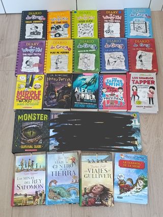 Lote libros juveniles español e inglés
