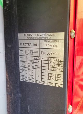 Soldadura Electra 195