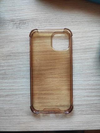 Funda iPhone 13 marrón transparente
