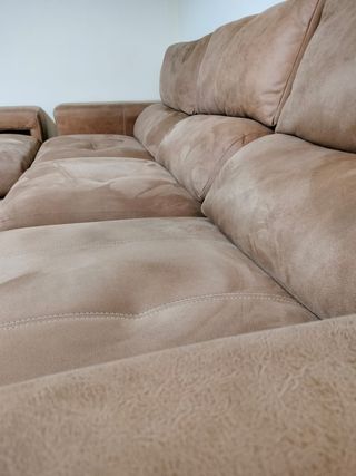 Sofá chaise longue marrón