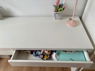 Escritorio Micke blanco - 2 cajones