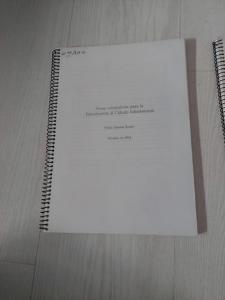 Libro apuntes Cálculo Infinitesimal
