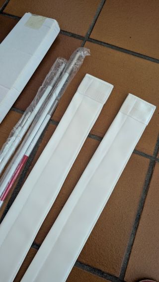 Set Antenas Voley con bandas blancas para instalar