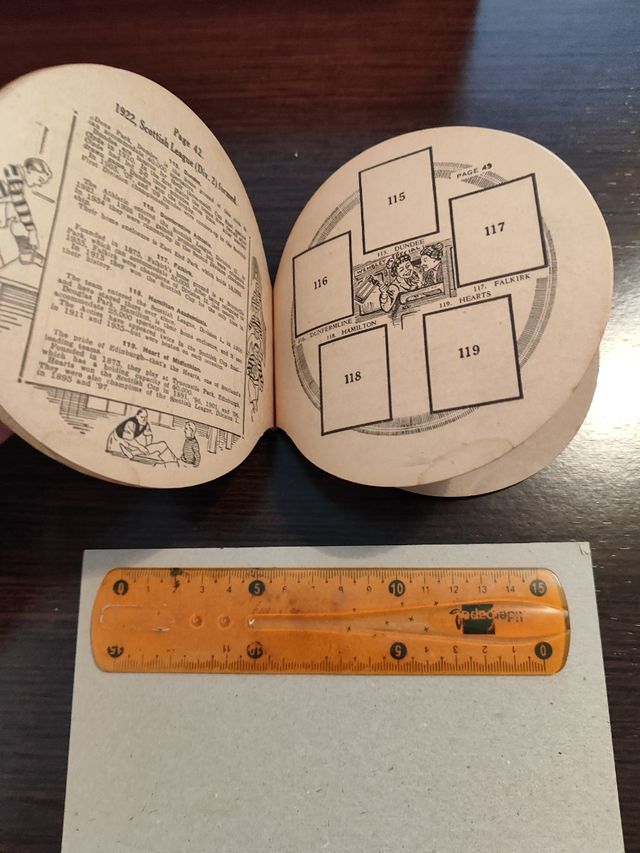 Álbum vacío "Adventure Football Stamp Album". 1936