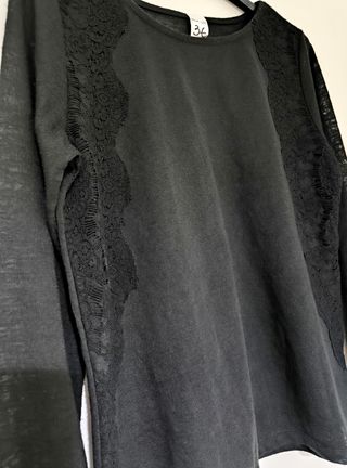 Jersey y falda tubo negro x 5 eur!