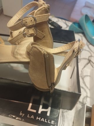 Sandalias La Halle beige - talla 39