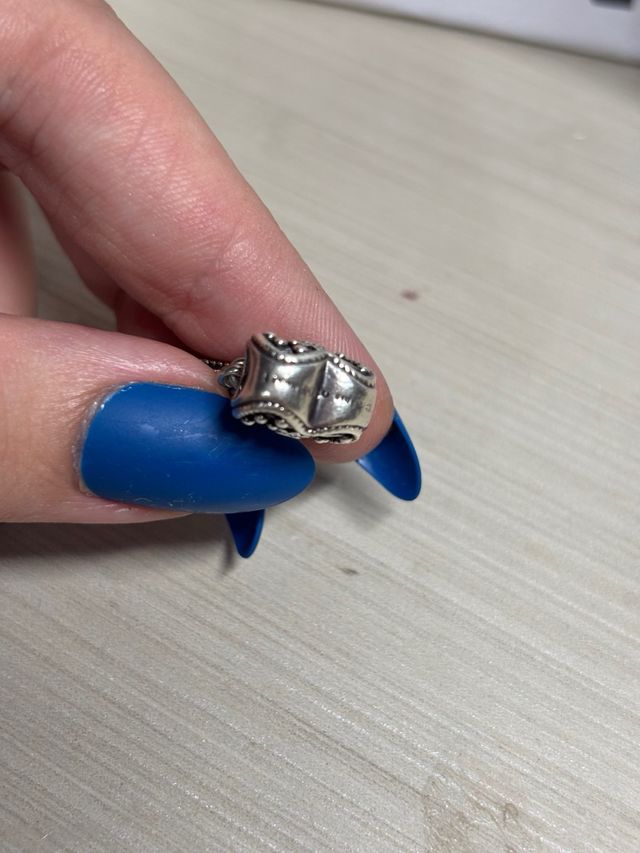 Charm Pandora Plata - Corazón con Plumas