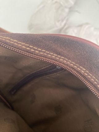 Mochila ante marrón