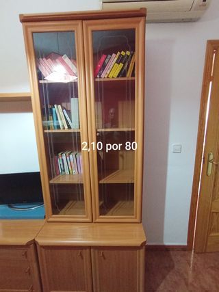Mueble salón - Vitrina madera