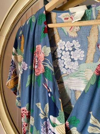 Vestido H&M azul estampado