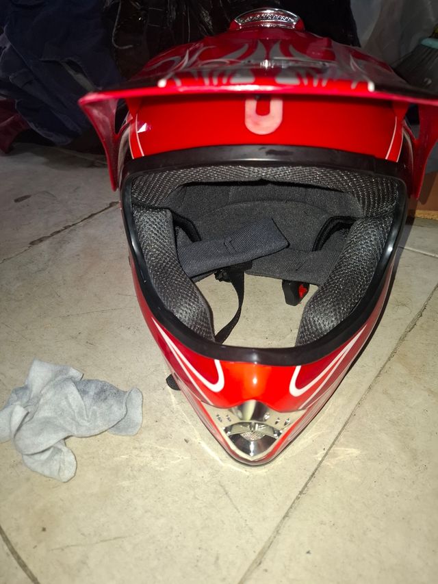 Casco Motocross Infantil Rojo