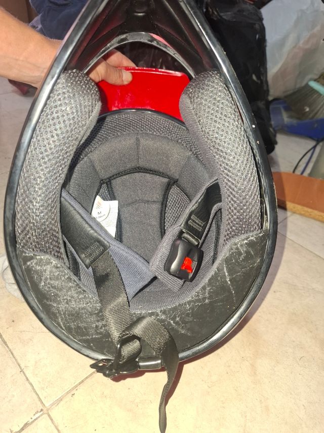 Casco Motocross Infantil Rojo