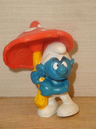 Puffi Puffo con Fungo 20118 Smurf Umbrella Pitufo