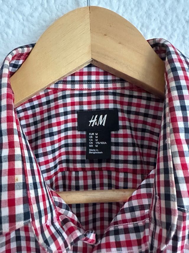 Camisa cuadros H&M