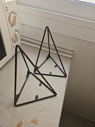 2 Soportes estantería metal