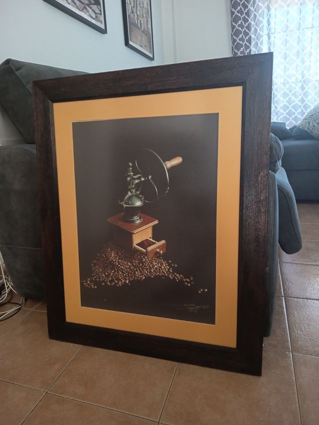 Cuadro Bodegón Molinillo Café