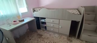 Cama nido con escritorio