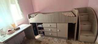 Cama nido con escritorio