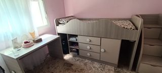 Cama nido con escritorio