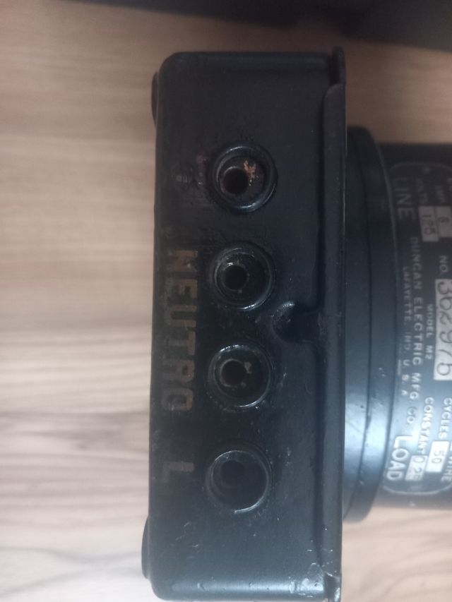 Contador eléctrico antiguo Duncan Electric USA