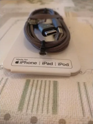 Cable Cargador iPhone,iPad,iPod IKEA 1.5m con Adap