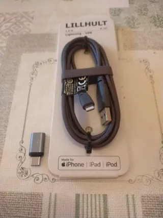 Cable Cargador iPhone,iPad,iPod IKEA 1.5m con Adap