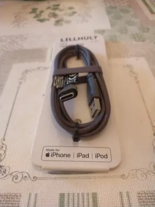 Cable Cargador iPhone,iPad,iPod IKEA 1.5m con Adap