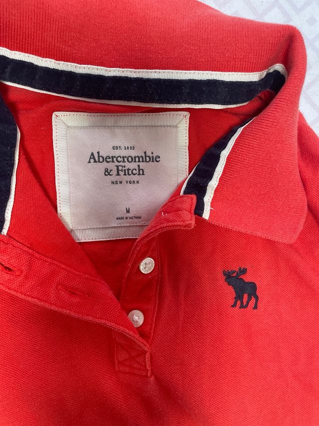 Polo Abercrombie & Fitch Rojo-Rosa - M