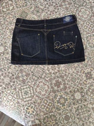 Minifalda vaquera oscura
