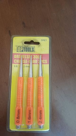 Cacciachiodi TOPTOOLS 3pz 0.8-2.4mm