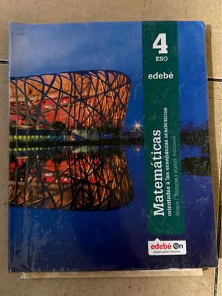 Libros Matematicas 4o ESO