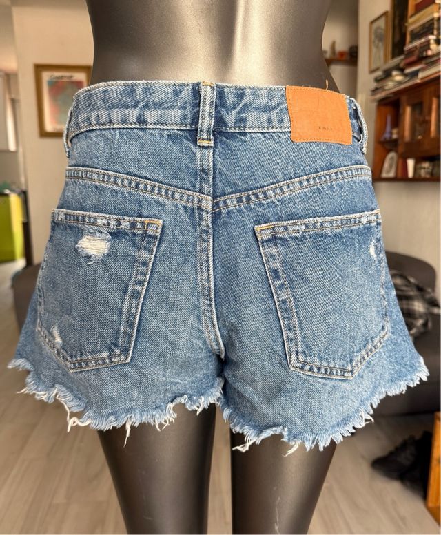 Shorts Denim Bershka - Rotos