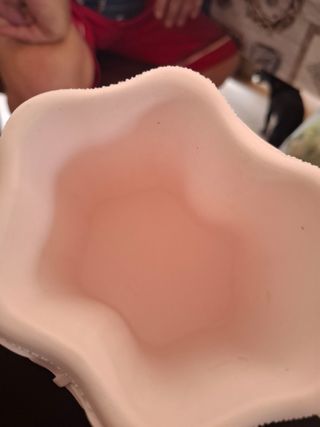 Vaso fiori un rosa chiarissimo ceramica