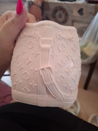 Vaso fiori un rosa chiarissimo ceramica