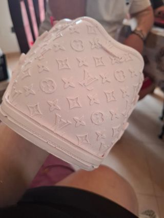 Vaso fiori un rosa chiarissimo ceramica