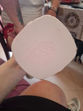 Vaso fiori un rosa chiarissimo ceramica