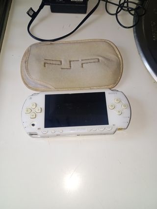 PSP Sony blanca - reparar+funda+cargador