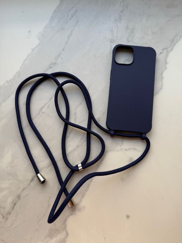 Funda iPhone 14 + Correa - Azul Marino