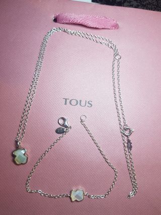 Collar y pulsera Tous plata