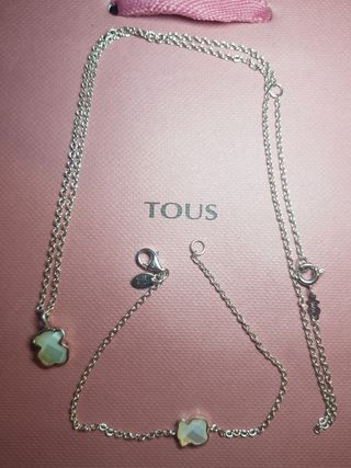Collar y pulsera Tous plata