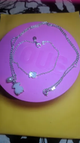 Collar y pulsera Tous plata