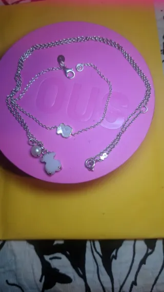 Collar y pulsera Tous plata